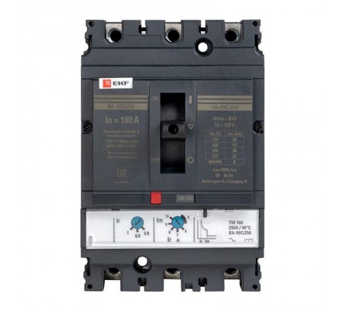 Выключатель автоматический ВА-99C 250/160А 3P 45кА EKF PROxima  mccb99C-250-160  EKF
