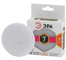 Лампа светодиодная LED 7Вт GX53 220В 2700К smd GX таблетка (плоский цилиндр)  Б0017231  ЭРА