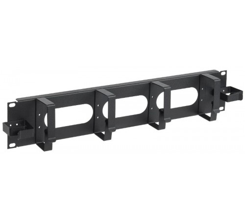 Органайзер кабельный 2U 2 боковых горизонт. и 4 вертик. кольца, черный  CO05-2M6R  ITK