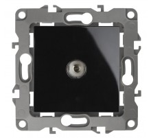 Розетка TV 12-3101-06 одиночная,  чёрный  Б0014710  ЭРА