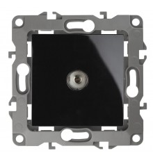 Розетка TV 12-3101-06 одиночная,  чёрный  Б0014710  ЭРА