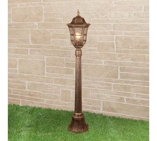 Светильник садово-парковый Dorado F черное золото (GL 1013F)  a043640  Elektrostandard