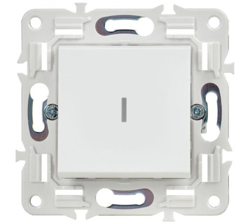 SKANDY Выключатель 1-клавишный с индикацией 10А SK-V07W арктический белый  SK-V10-1-10-K01  IEK