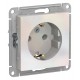 AtlasDesign Жемчуг Розетка с заземлением, 16А, механизм  ATN000443  SE