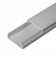 Кабель-канал серый RAL 7035 40х16 (56м/уп) 2-й замок в п/э   PR03.0074  ПРОМРУКАВ