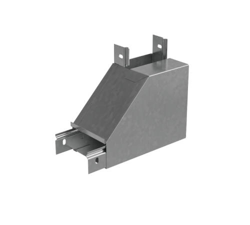 Угол вертикальный внутренний L 50х600 мм с разворотом трассы на 90 град "ПЛЮС"  NLPDplus90-50-600-L  КМ-профиль