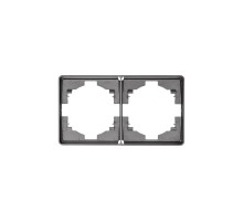 Рамка ROUND 2-постовая титан  KR-78-0752-2  Kranz