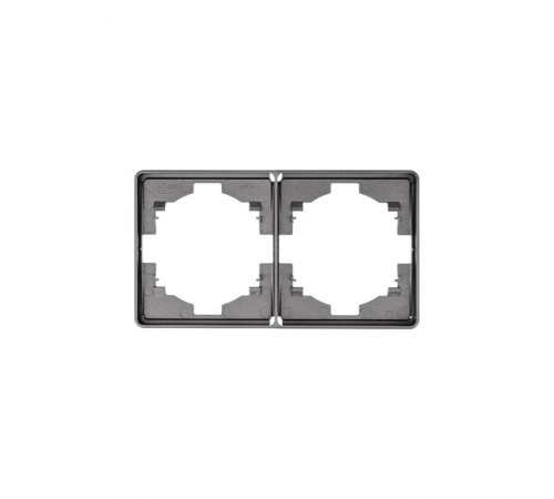 Рамка ROUND 2-постовая титан  KR-78-0752-2  Kranz