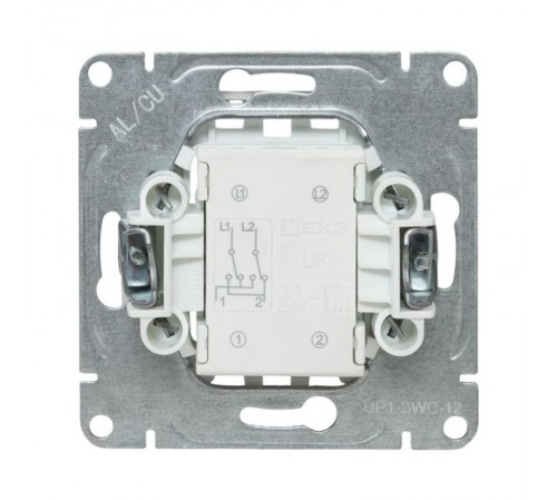 Механизм выключателя, одноклавишный, перекрёстный, шампань Эпика  UP1-SWC-12 EKF