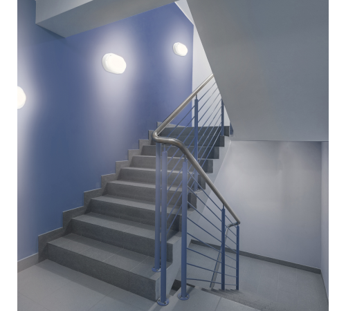 Светильник светодиодный пылевлагозащищенный для ЖКХ LITE овал 8W 680lm 4000K 200-240V IP65 160*90*46мм белый LED 1/40  161418208  Gauss