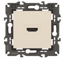 14-3114-02 Розетка HDMI, IP20, Эра Elegance, сл.кость  Б0034333  ЭРА