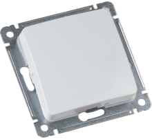 Выключатель скрытой установки, одноклавишный, механизм, цвет белый  ВС10-411  HEGEL