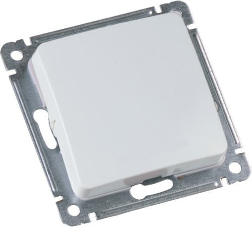 Выключатель скрытой установки, одноклавишный, механизм, цвет белый  ВС10-411  HEGEL