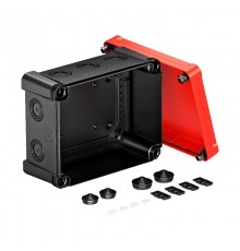 Распределительная коробка X16, IP 67, 241x191x126 мм, черная с красной крышкой  2005160  OBO Bettermann