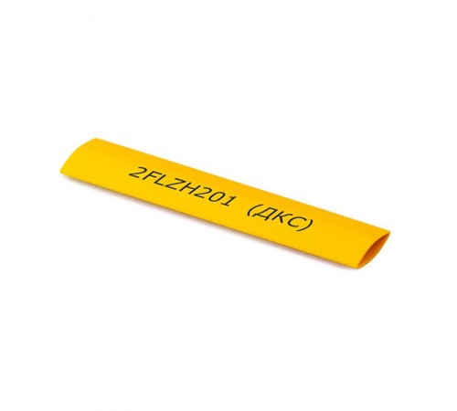 Термоусаживаемая трубка для термотрансферной печати 6,4/3,2мм желтый  2FLZH201B64Y  DKC