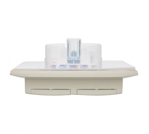 SKANDY Розетка 2-местная с кр. 16А в сб IP44 SK-R12B бежевый  SK-R26-16-44-K10-F  IEK