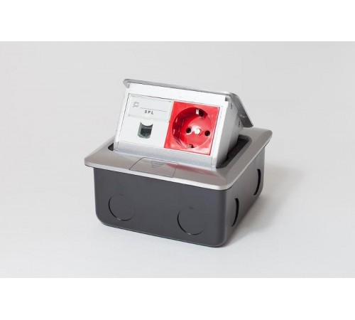 Люк на 2 поста (45*45)алюминий,с металлической коробкой,IP44  300004  SPL