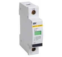 Ограничитель импульсного перенапряжения ОПС1-C 1Р In=20kA Un=400B Im=40kA  MOP20-1-C  IEK