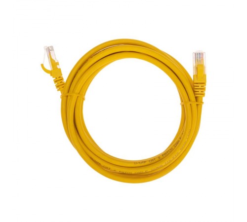 Патч-корд U/UTP CAT 6, RJ45-RJ45, 26AWG, LSZH, желтый, 3м REXANT  02-0295-3  REXANT