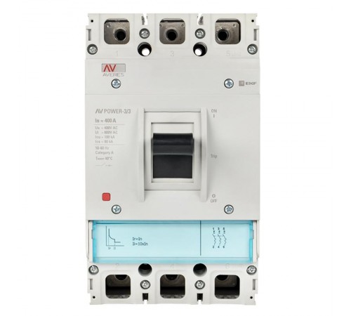 Выключатель автоматический AV POWER-3/3 400А 100kA TR AVERES  mccb-33-400H-TR-av  EKF