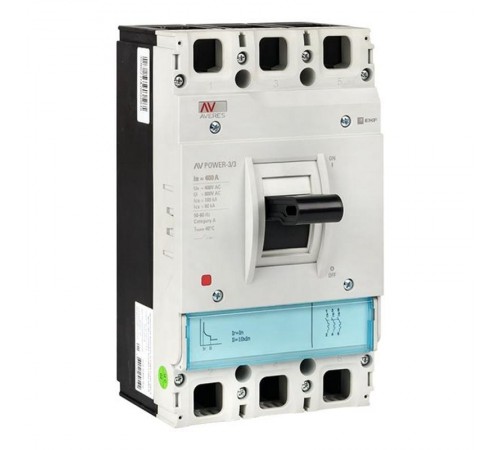 Выключатель автоматический AV POWER-3/3 400А 100kA TR AVERES  mccb-33-400H-TR-av  EKF