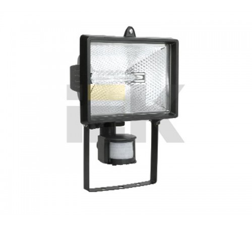 Прожектор галогенный ИО 150Д 150Вт IP54 белый, детектор  LPI02-1-0150-K01  IEK