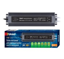 Блок питания Uniel 200B67 24V IP67 2 выхода UET-VAF  UL-00007580  Uniel