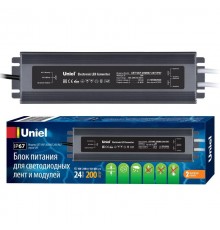 Блок питания Uniel 200B67 24V IP67 2 выхода UET-VAF  UL-00007580  Uniel