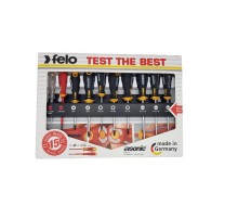 Набор отверток Ergonic, Отвертка диэлектрическая и отвертка тестер напряжения 10 шт  40091013  Felo