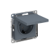 AtlasDesign Грифель Розетка с заземлением, со шторками с защ крышкой IP20 16А  ATN000746  SE