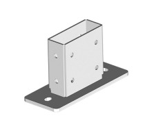 Опора для СТРАТ профиля 41х124, толщ. 4,0 (пятка - 8,0мм), гальван. цинк, 868134  ОП-41х124-4,0-ЭЦ   Ostec