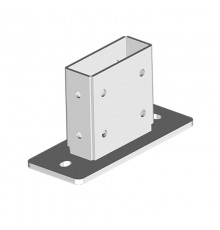 Опора для СТРАТ профиля 41х124, толщ. 4,0 (пятка - 8,0мм), гальван. цинк, 868134  ОП-41х124-4,0-ЭЦ   Ostec
