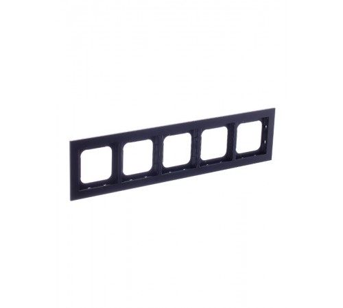 Рамка 5-постовая, Axcent, металл, матовый черный  2CKA001754A4712  ABB