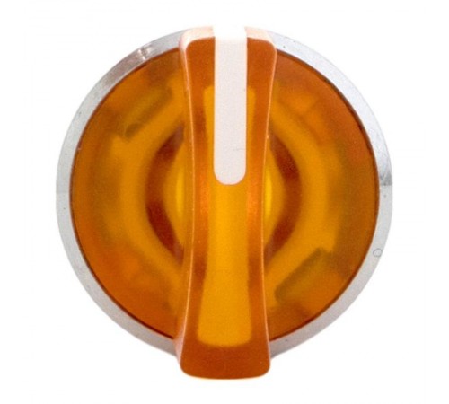 Механизм исполнительный переключателя ХB4 желтый на 3 положения с фиксацией, с подсветкой с короткой ручкой IP65  XB4BD3FL-Y-65  EKF