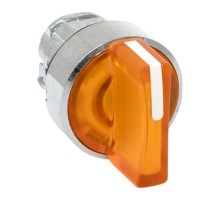 Механизм исполнительный переключателя ХB4 желтый на 3 положения с фиксацией, с подсветкой с короткой ручкой IP65  XB4BD3FL-Y-65  EKF