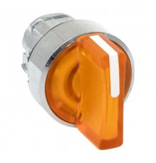 Механизм исполнительный переключателя ХB4 желтый на 3 положения с фиксацией, с подсветкой с короткой ручкой IP65  XB4BD3FL-Y-65  EKF