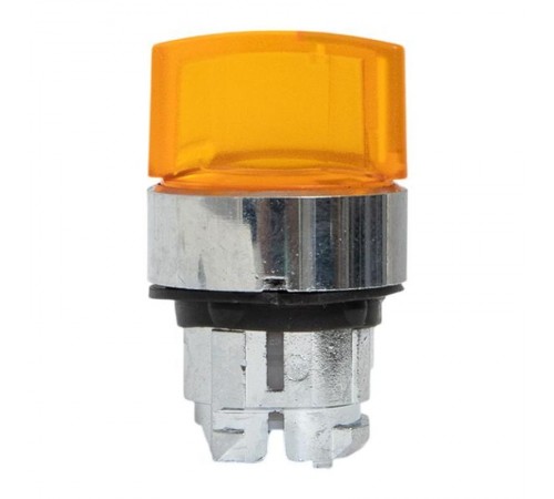 Механизм исполнительный переключателя ХB4 желтый на 3 положения с фиксацией, с подсветкой с короткой ручкой IP65  XB4BD3FL-Y-65  EKF