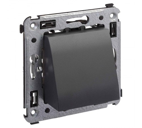 Вывод кабеля из стены "Avanti", "Черный матовый"  4412983  DKC