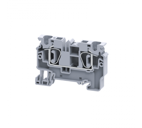 Клемма проходная пружинная OptiClip CX-6-I-41A-(0,2-6)-серый  289715  КЭАЗ