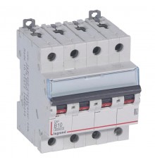 Выключатель автоматический четырехполюсный DX3 6000 10А B 10кА  407622  Legrand
