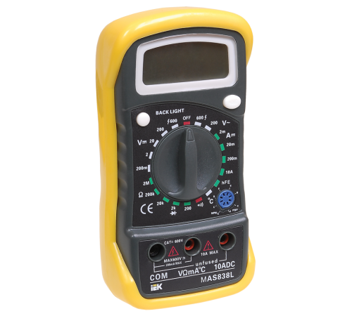 Мультиметр цифровой  Master MAS838L   TMD-3L-838  IEK