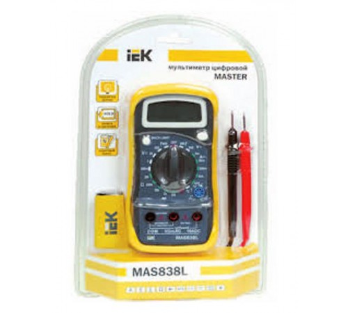 Мультиметр цифровой  Master MAS838L   TMD-3L-838  IEK