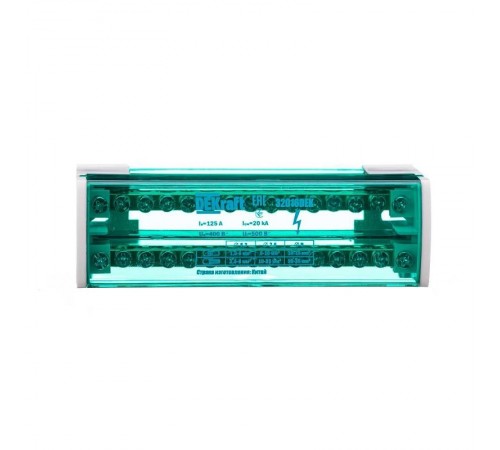 Кросс-модуль на DIN-рейку 2х15 групп, 125А ШН-103   32016DEK  DEKraft