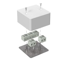 Коробка огнестойкая для кабель-канала 40-0460-FR6.0-10 Е15-Е60 (латунь) 85х85х45 IP42 10p, 6.0 мм.кв. 40-0460-FR6.0-10-Е60  Промрукав