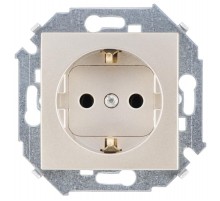 Simon 15 Шампань Розетка с/з Schuko, 16А 250В, винт. зажим  1591432-034  Simon