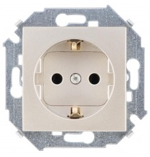 Simon 15 Шампань Розетка с/з Schuko, 16А 250В, винт. зажим  1591432-034  Simon