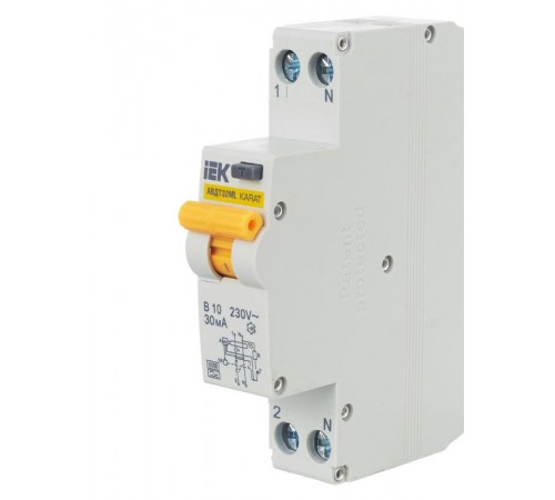 Выключатель автоматический дифференциального тока АВДТ32ML тип A В10 30мА KARAT  MVD12-1-010-B-030-A  IEK