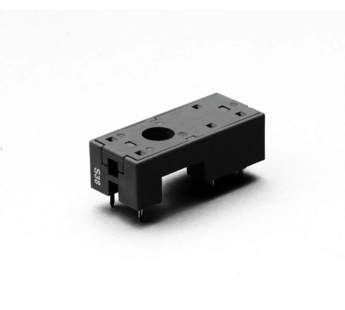 Розетка для монтажа на плате для реле 41.31; в комплекте пластиковая клипса 095.42; версия: черный цвет  951320SLA  Finder