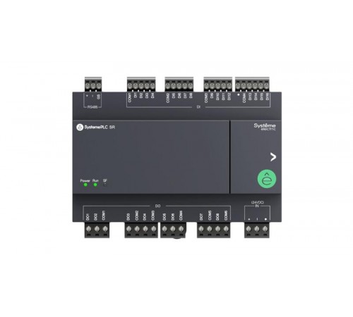 Интеллектуальное реле SR1; 24 VDC; 24 IO: 16 DI, 8 DO (реле), 1xRS485  ZR1PA00BD  SE