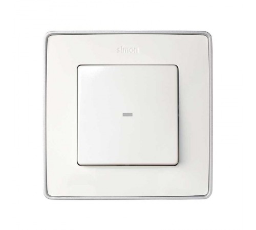 Simon 82 Клавиша для выключателя одноклавишного с подсветкой, S82, S82N, S82 Detail, белый  8200011-030  Simon